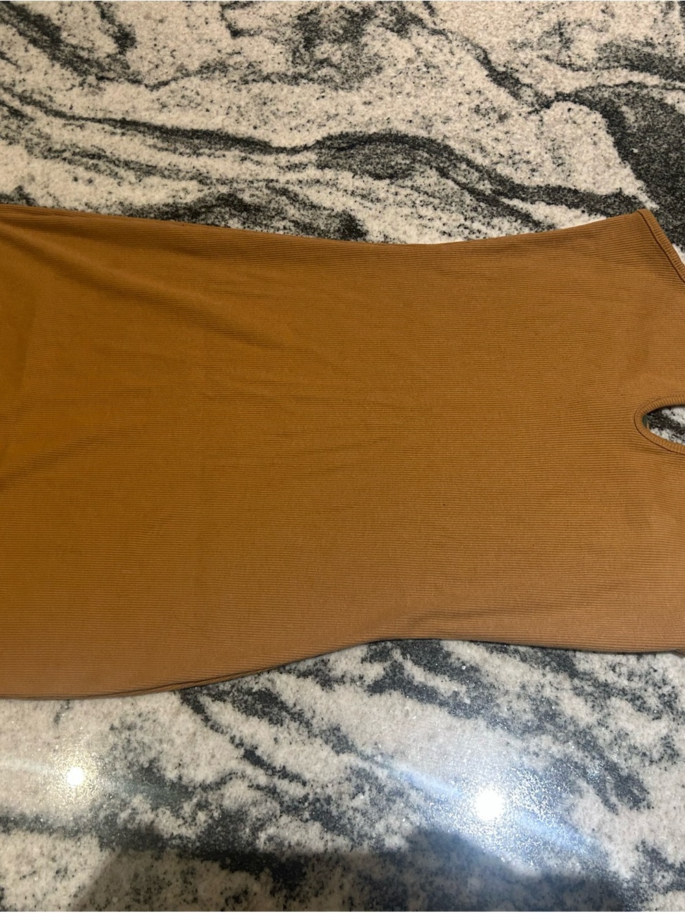 wild fable Ribbed Cutout Tank Dress - Camel